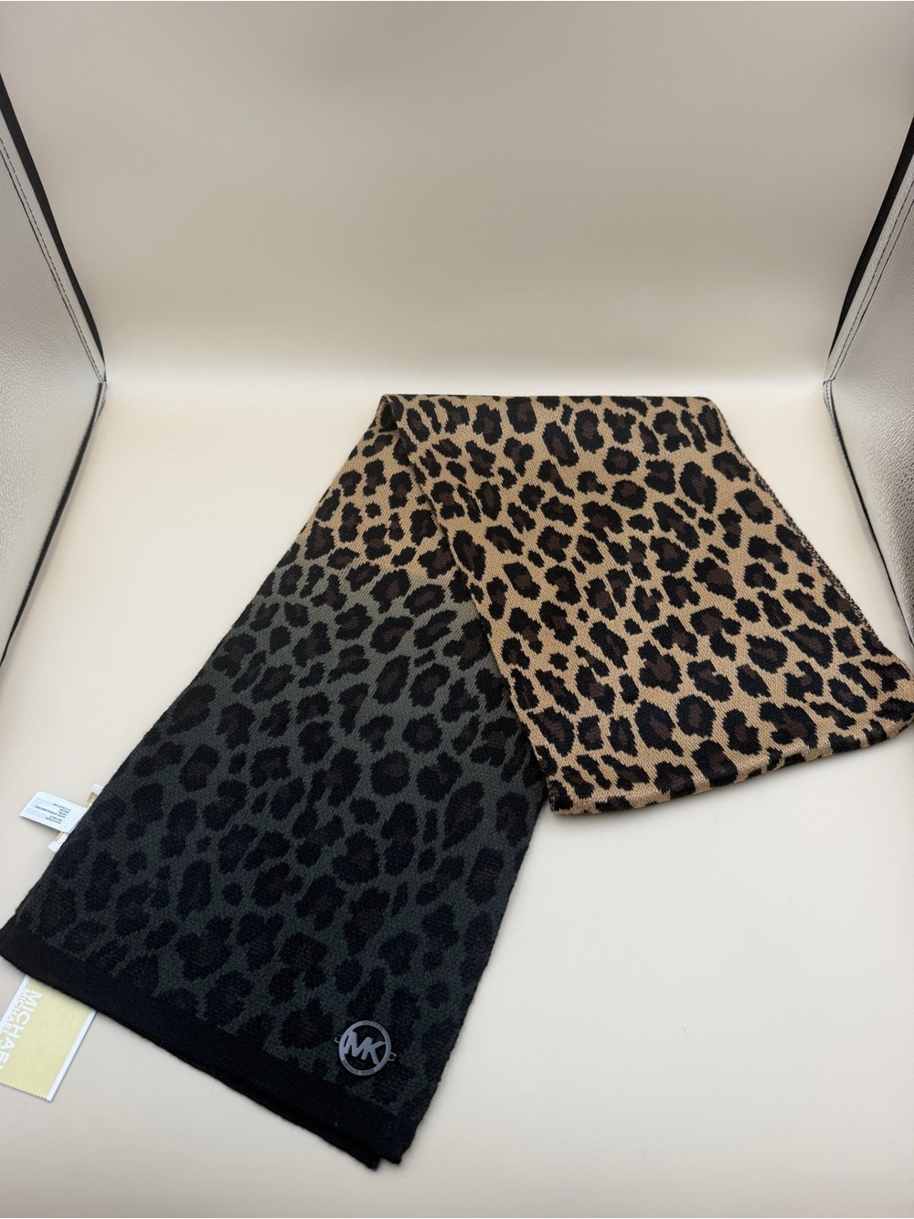 Michael Kors Leopard Ombre Scarf NWT